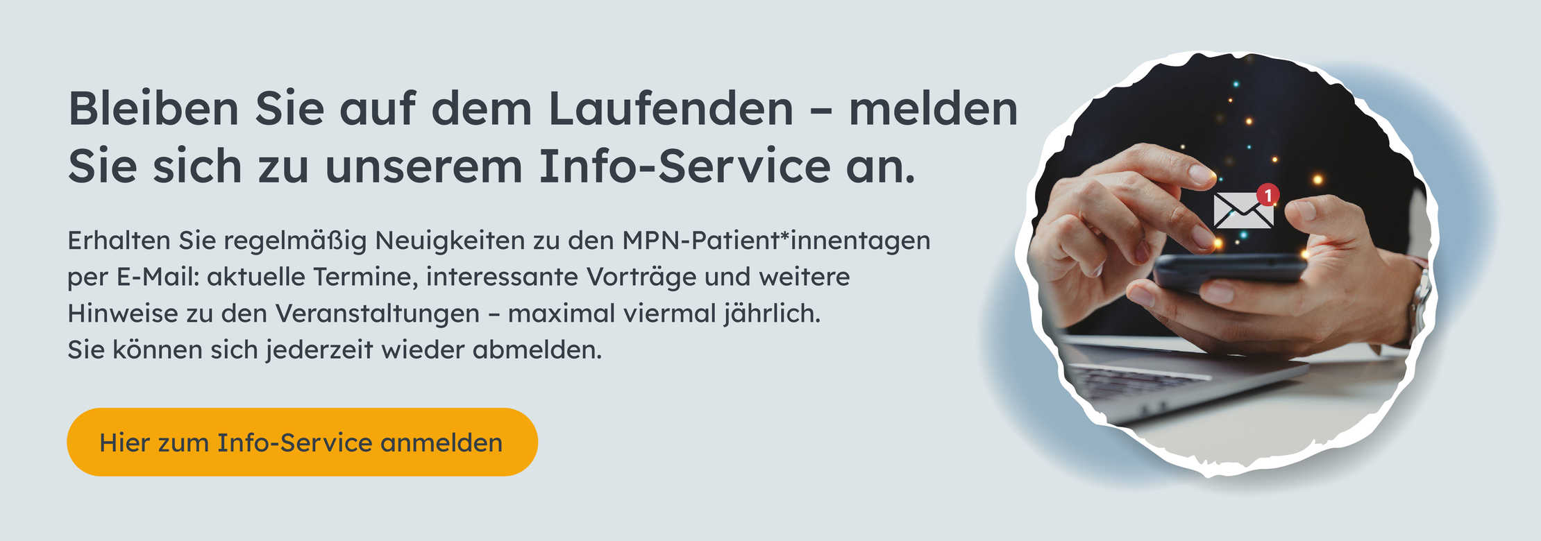 Blutkrankheiten Banner zum Novartis-Infoservice.