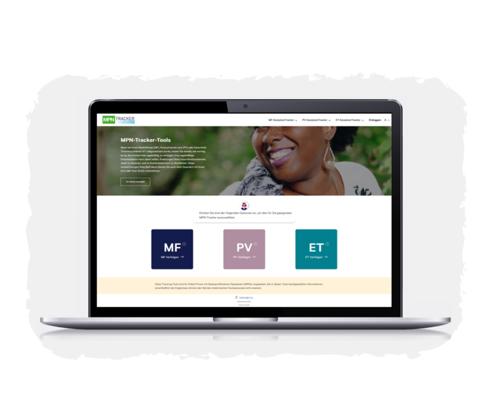 MPN-Tracker Ein Laptop, auf dem der MPN-Tracker angezeigt wird.